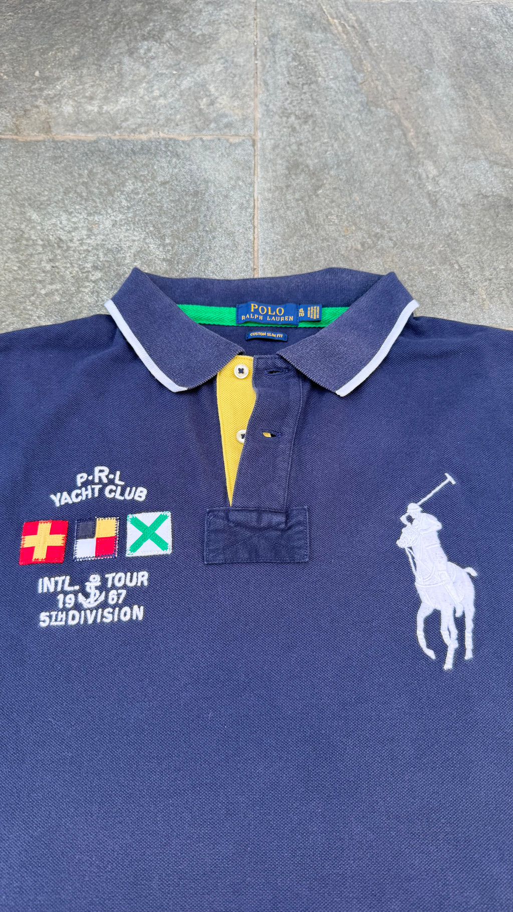 DARK BLUE RALPH LAUREN YACHT CLUB POLO SIZE M/L