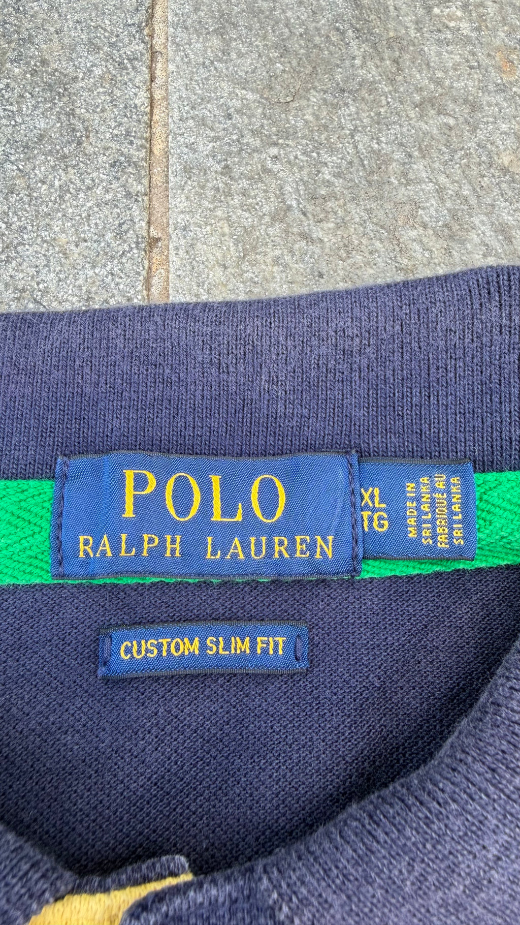 DARK BLUE RALPH LAUREN YACHT CLUB POLO SIZE M/L