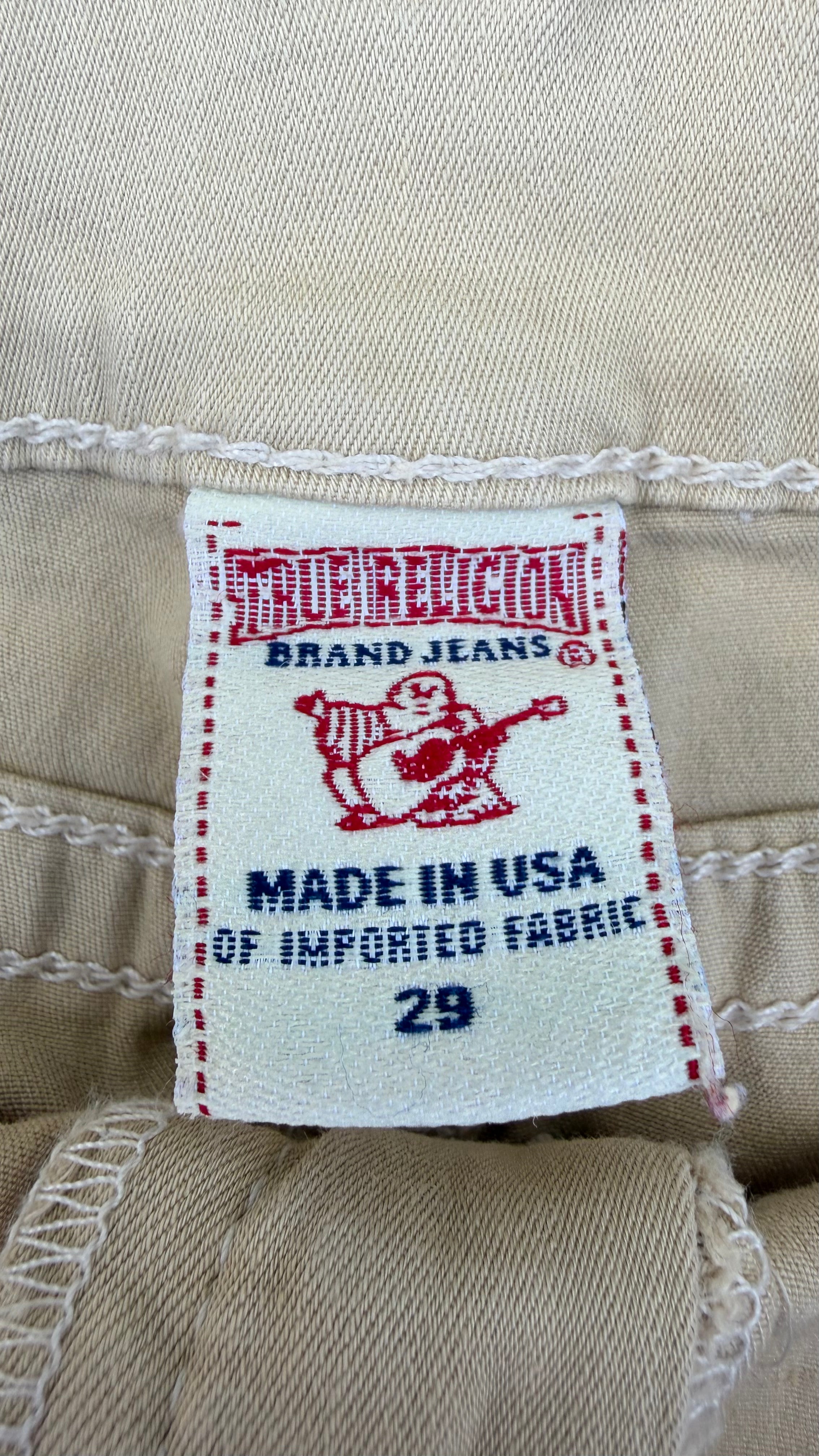 CREME TRUE RELIGION SKIRT SIZE S (W)