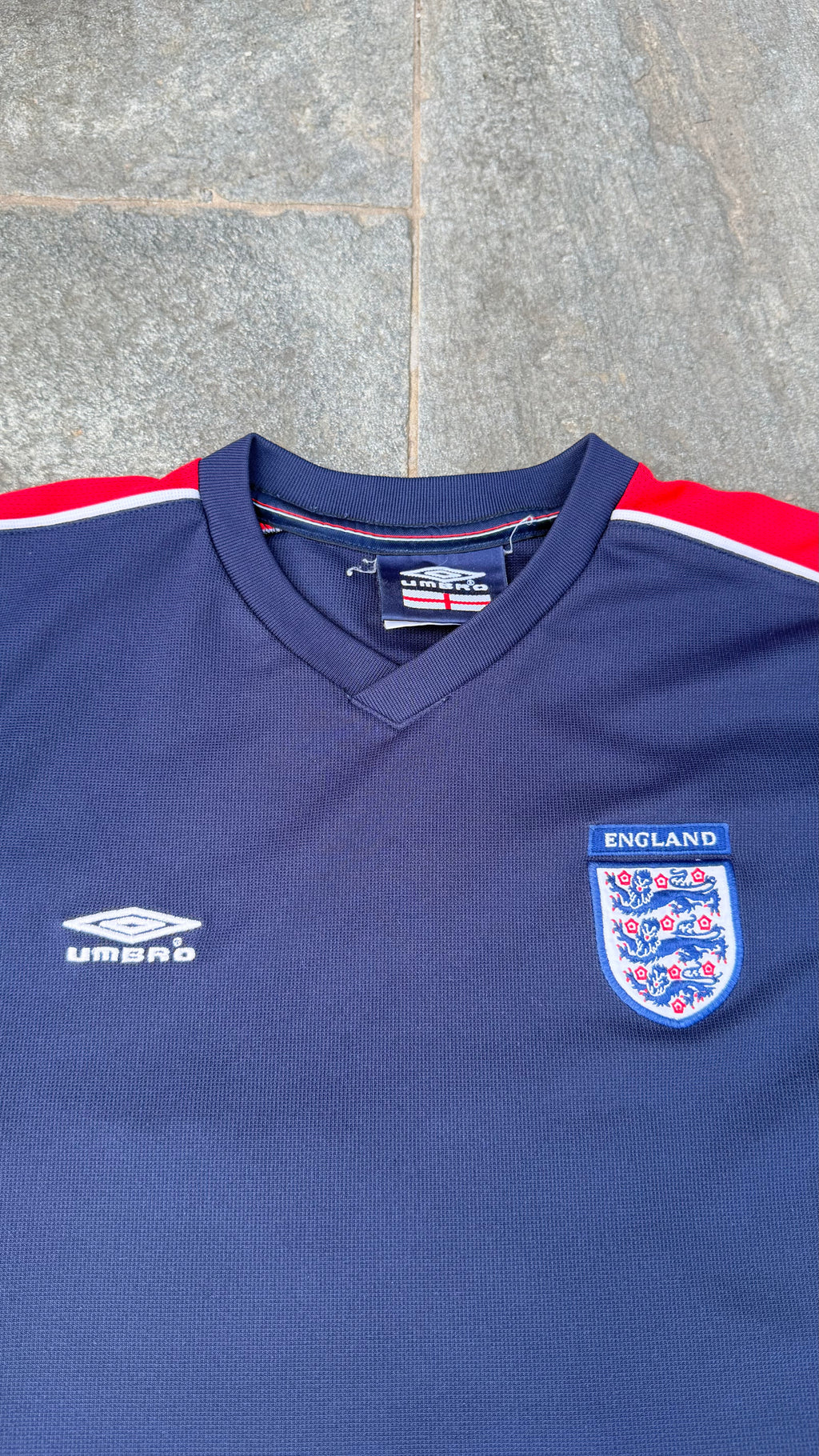 DARK BLUE UMBRO ENGLAND SHIRT SIZE S