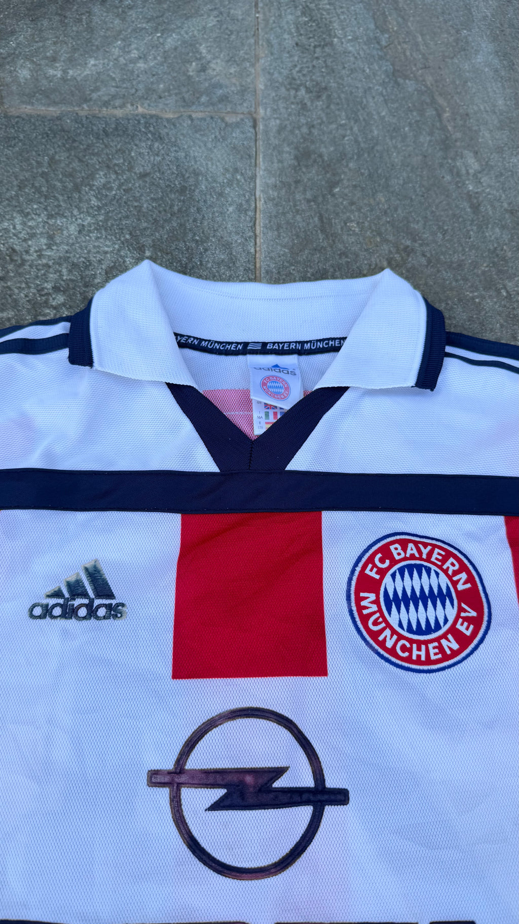 RED/BLUE FC BAYERN SANTA CRUZ #24 JERSEY SIZE M