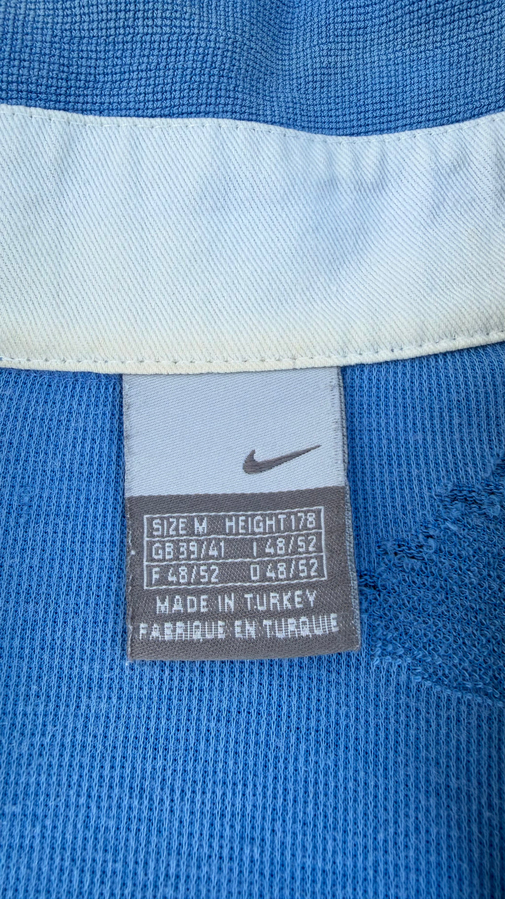 BLUE/WHITE NIKE ITALIA POLO SIZE M