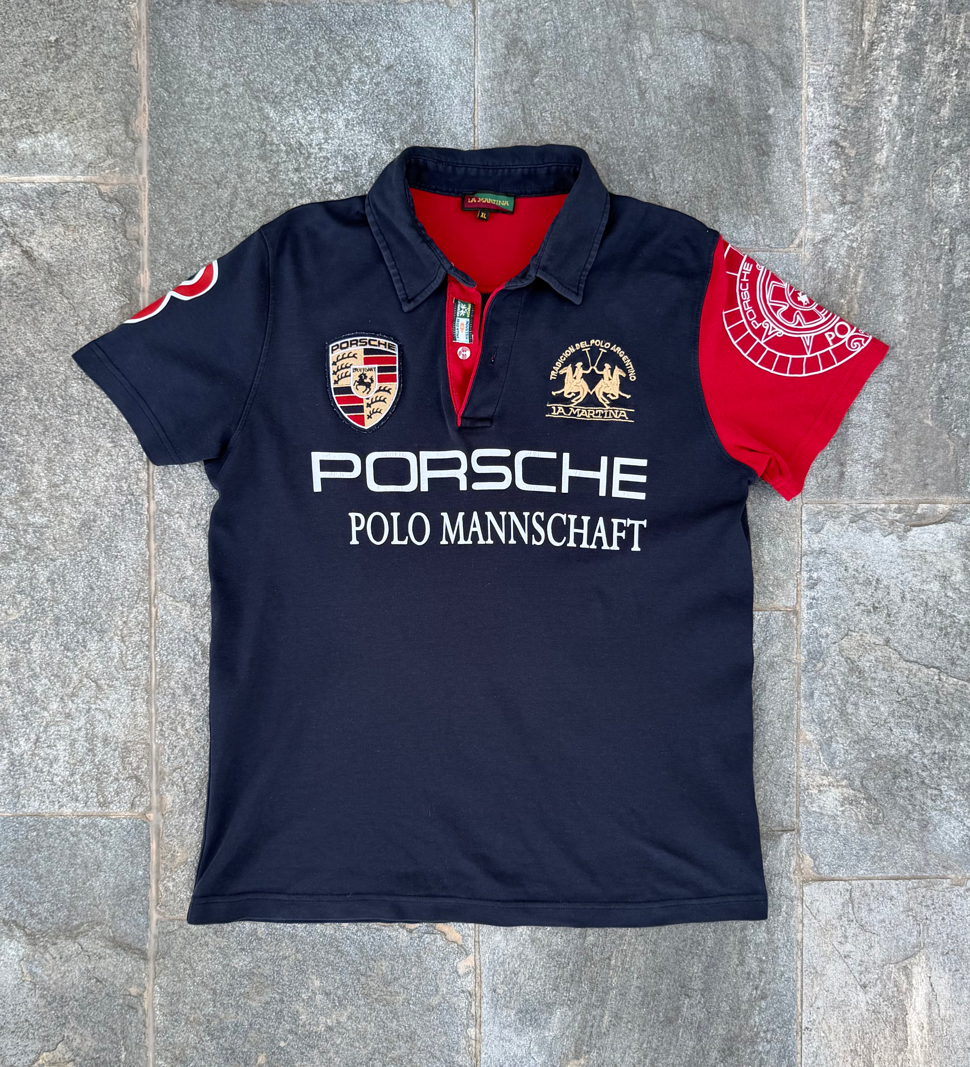DARK BLUE PORSCHE LA MARTINA POLO SIZE M