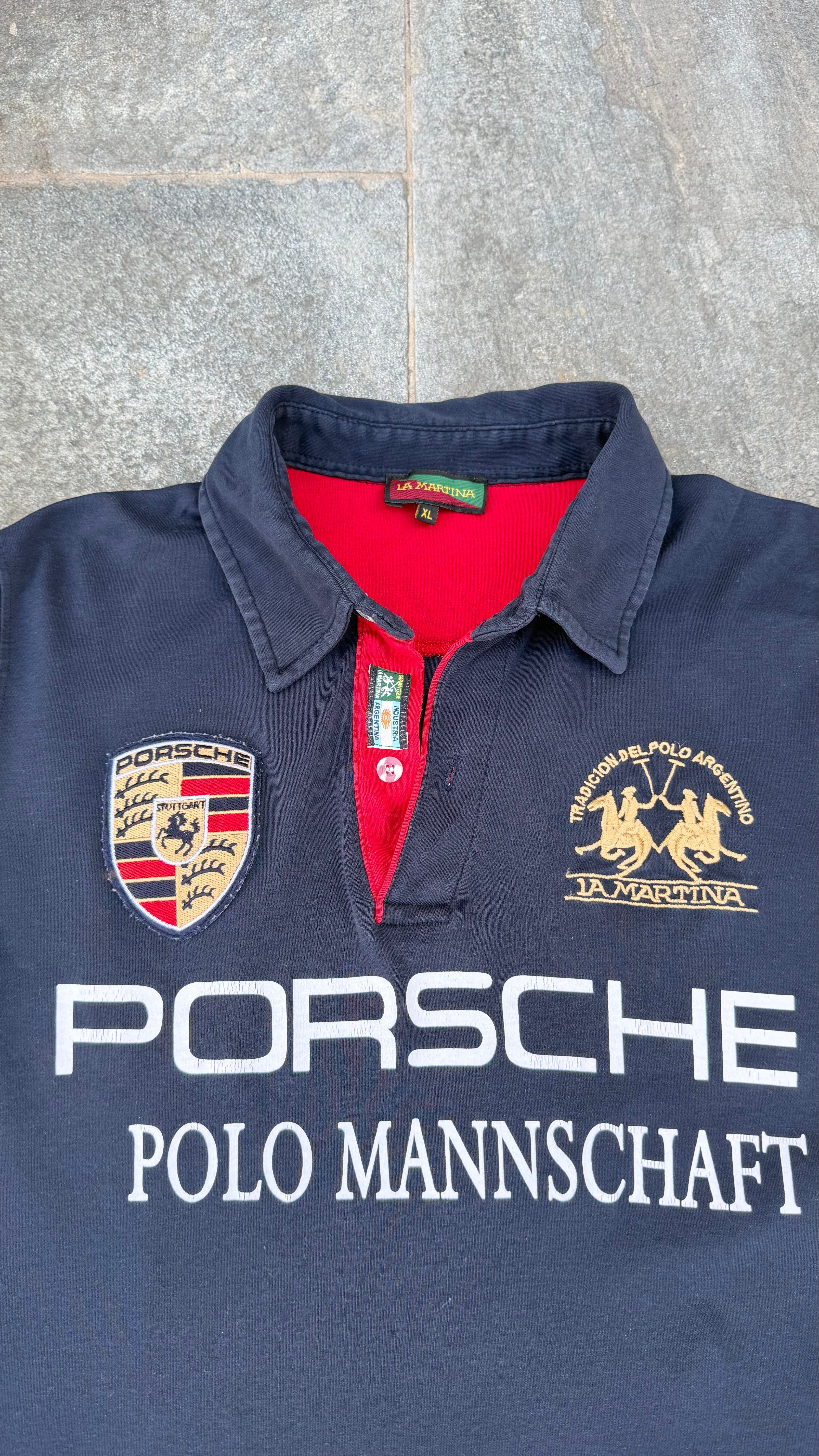 DARK BLUE PORSCHE LA MARTINA POLO SIZE M