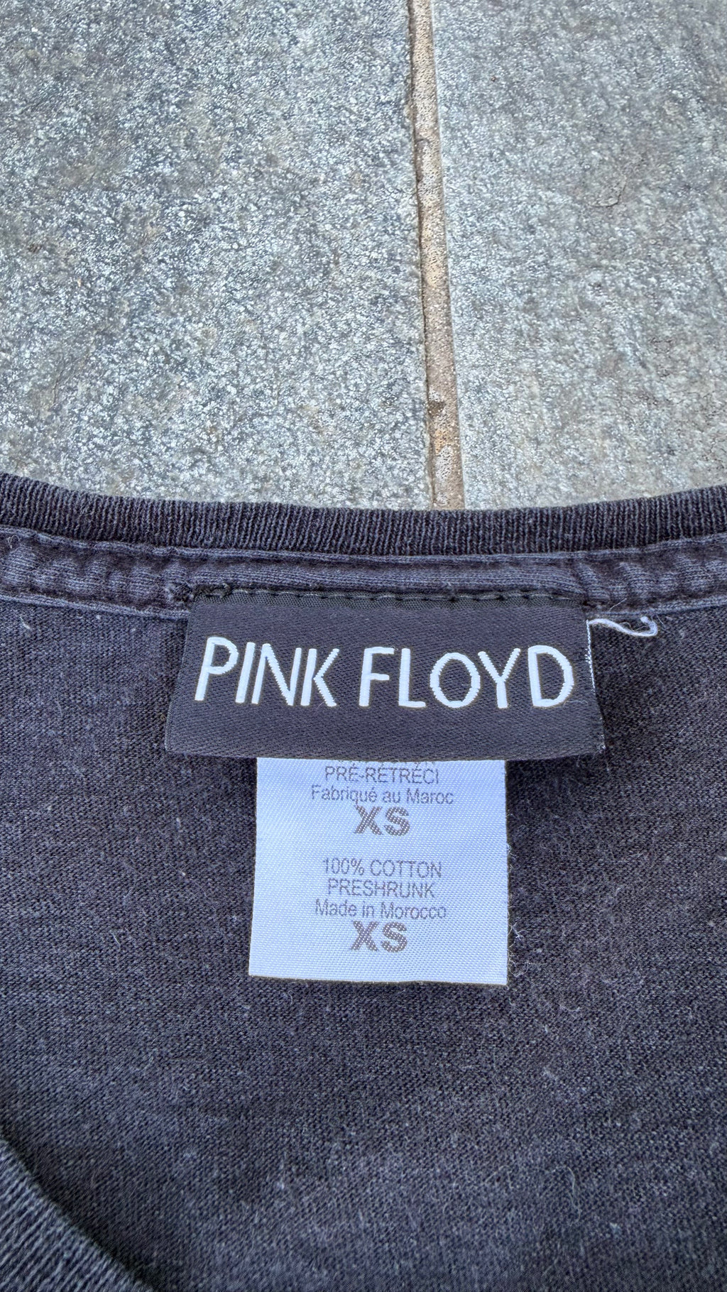 BLACK PINK FLOYD GRAPHIC TOP SIZE XS (W)