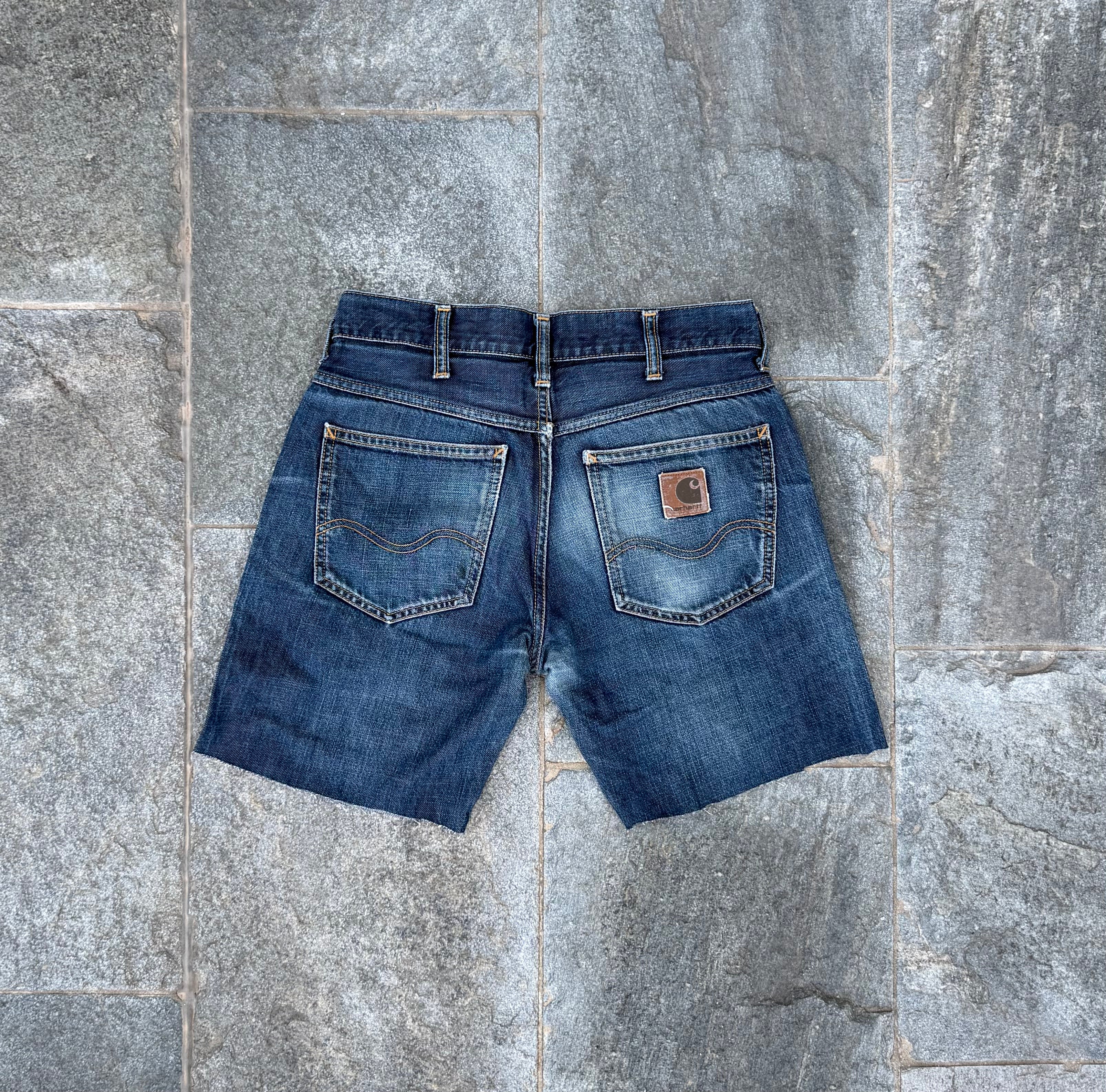 WASHED BLUE CARHARTT SHORTS SIZE XS/S (W)