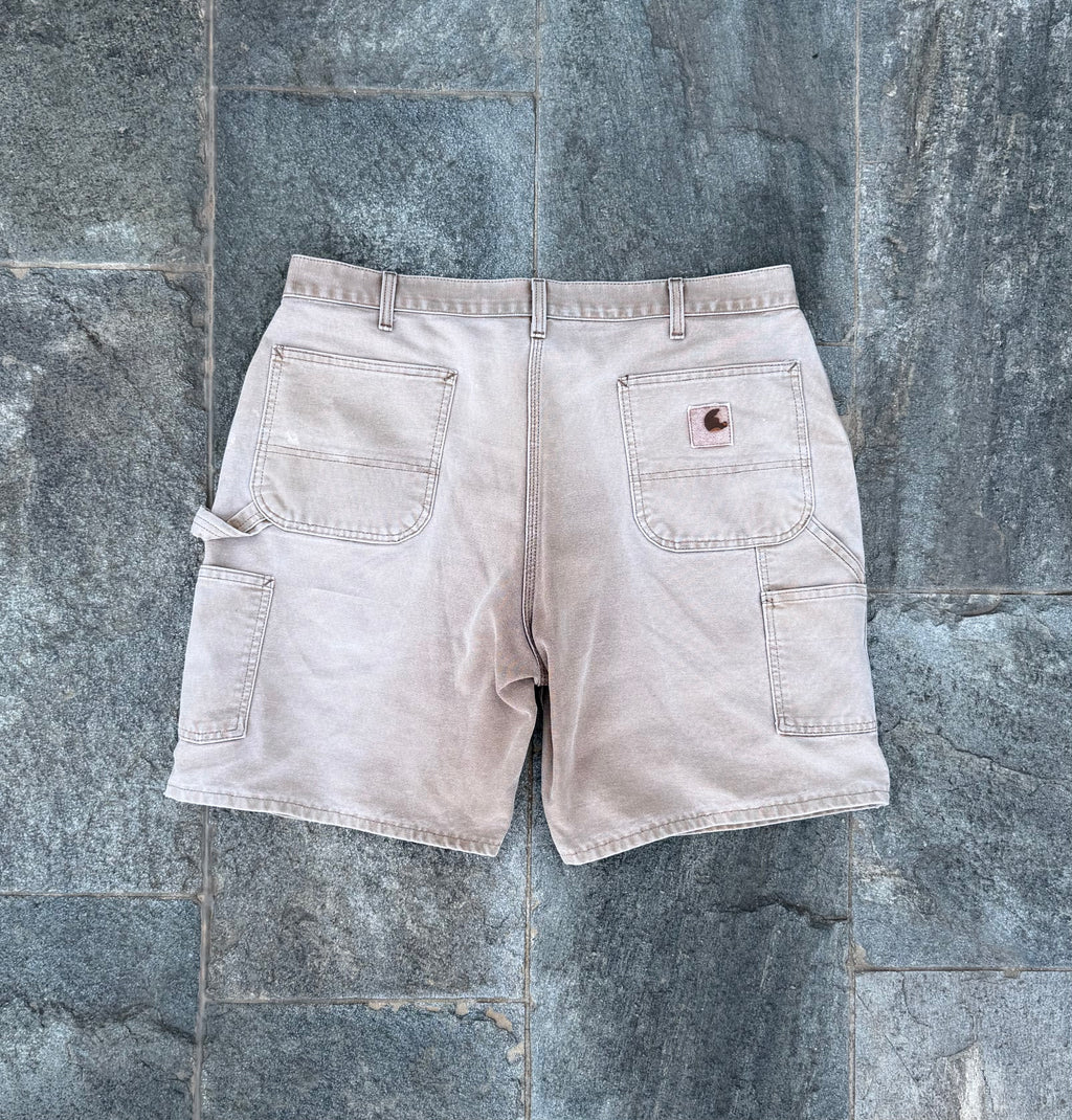 BEIGE CARHARTT SINGLE KNEE SHORTS SIZE L