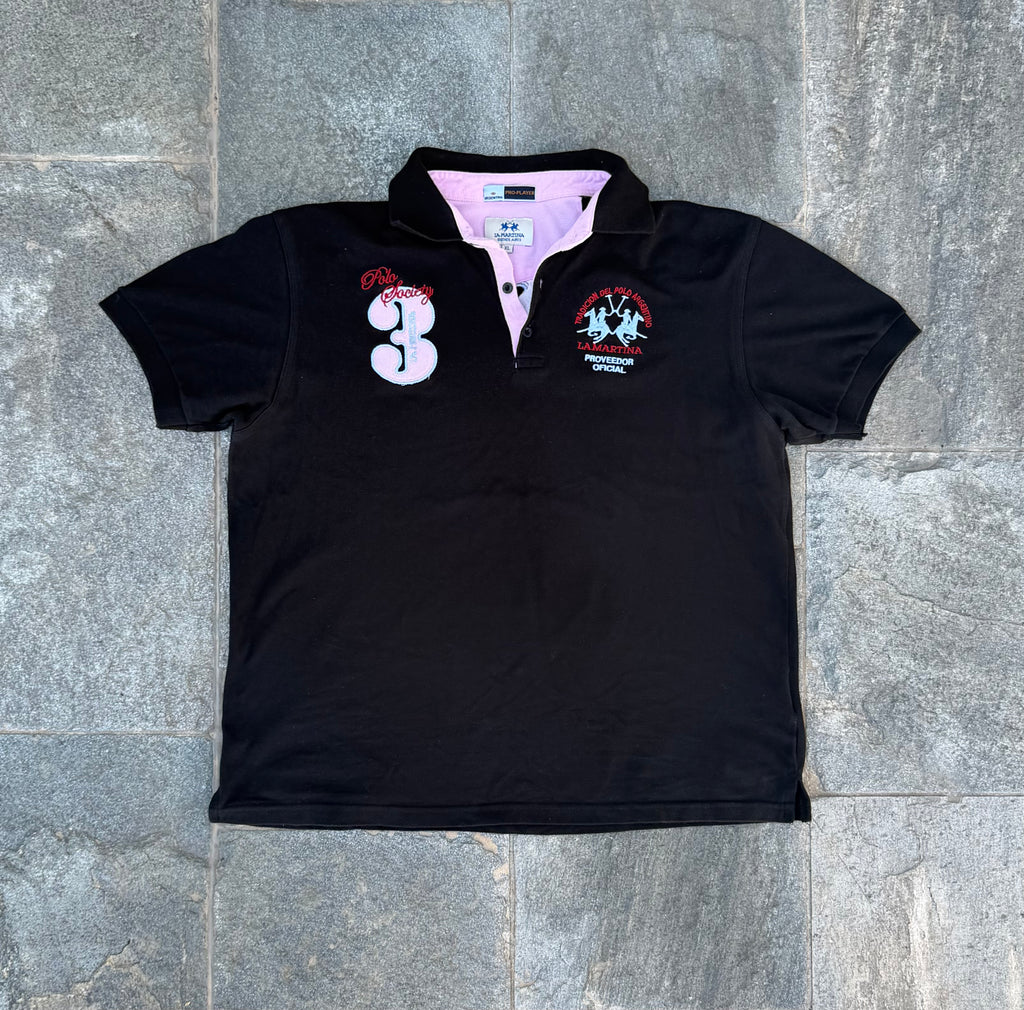BLACK/ROSE LA MARTINA POLO SIZE M