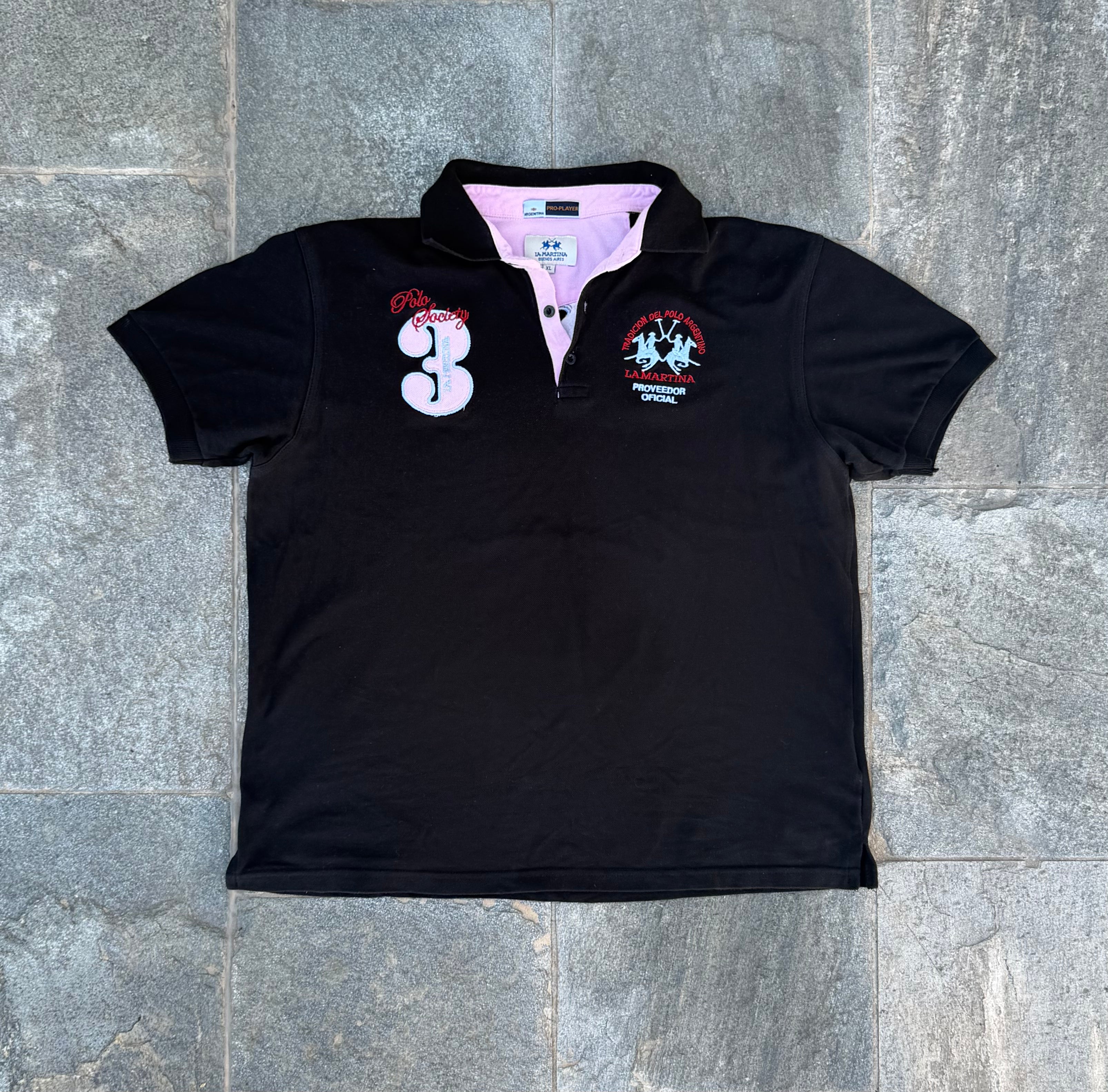 BLACK/ROSE LA MARTINA POLO SIZE M