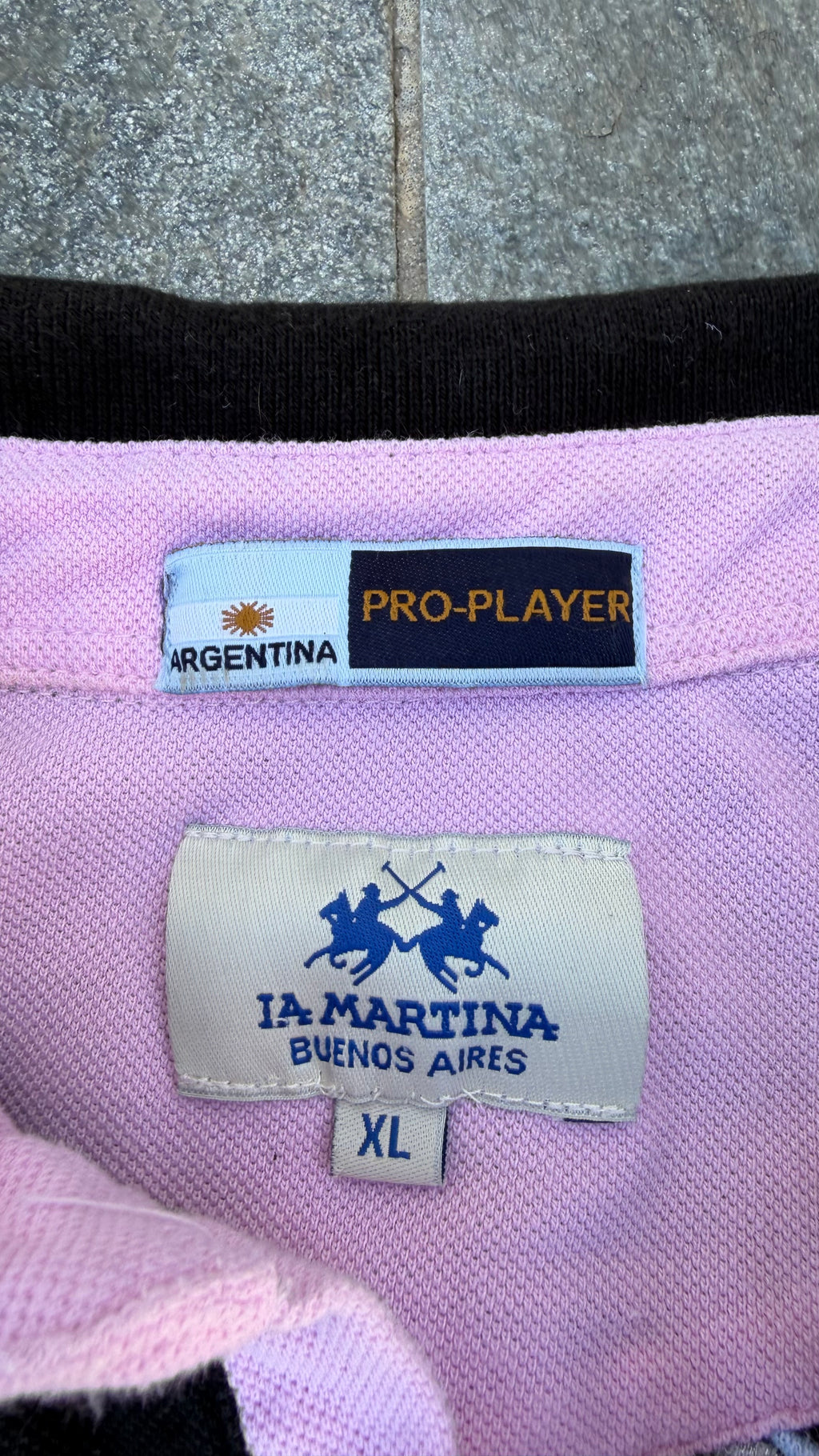 BLACK/ROSE LA MARTINA POLO SIZE M