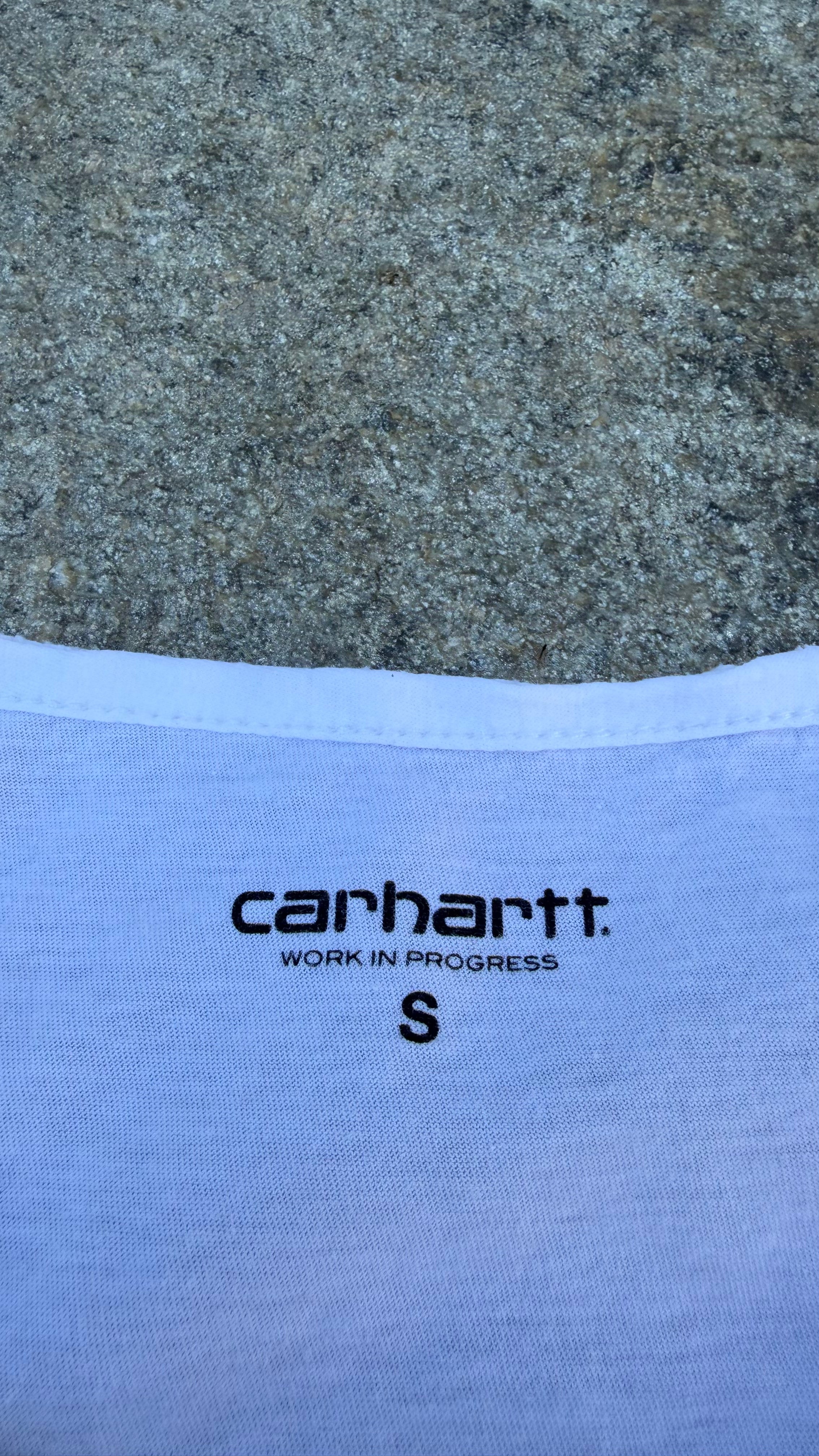 WHITE CARHARTT GRAPHIC TANK TOP SIZE S