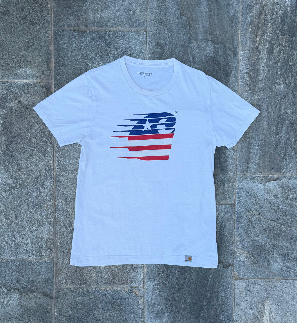 WHITE CARHARTT AMERICA GRAPHIC TEE SIZE S/M